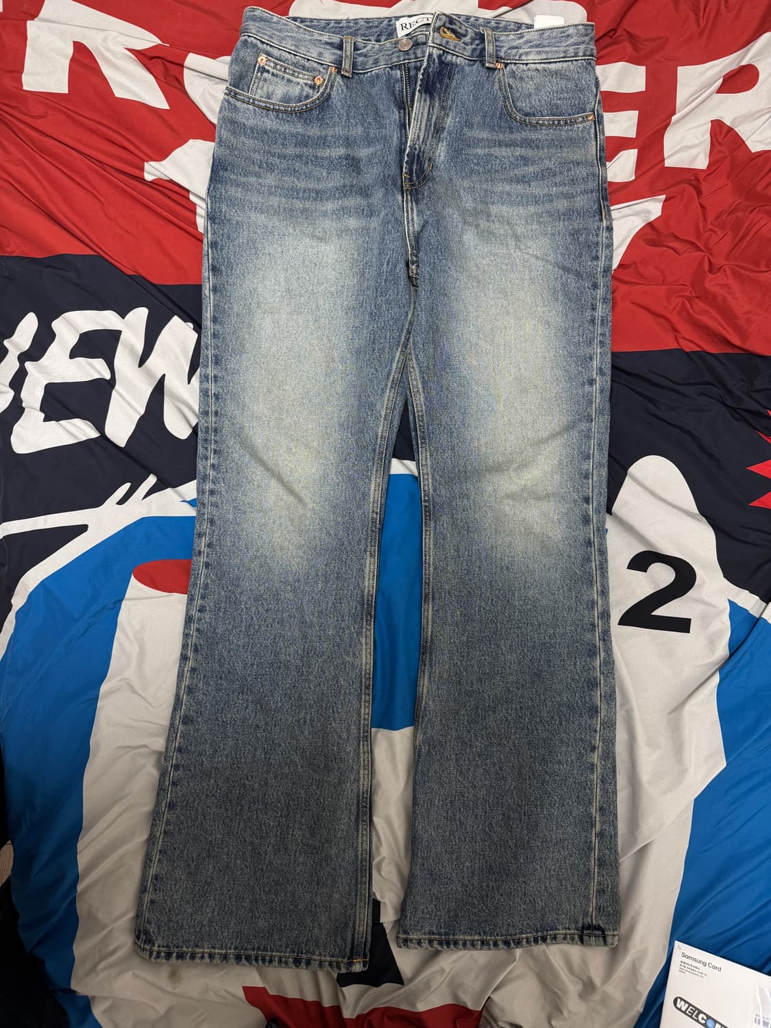 렉토 FLARE DENIM PANTS (VINTAGE BLUE) M사이즈 상품이미지2