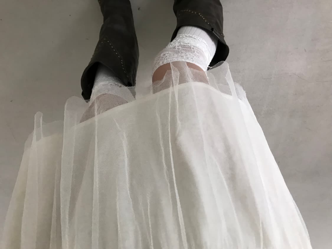 vintage ivory sha skirt 상품이미지3