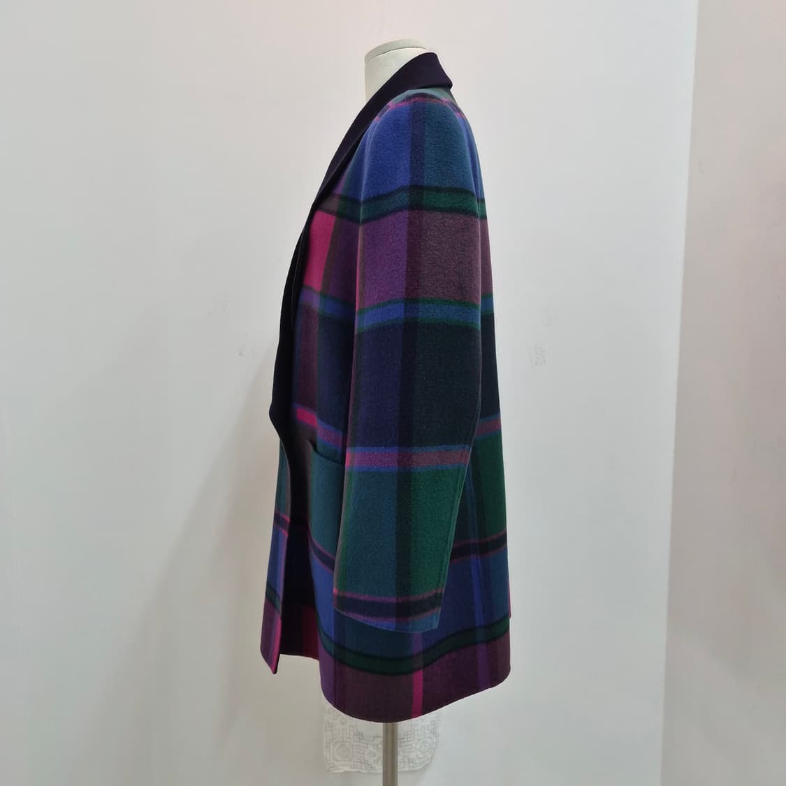 울90% 멀티 체크 하이퀄리티 코트 상품이미지2