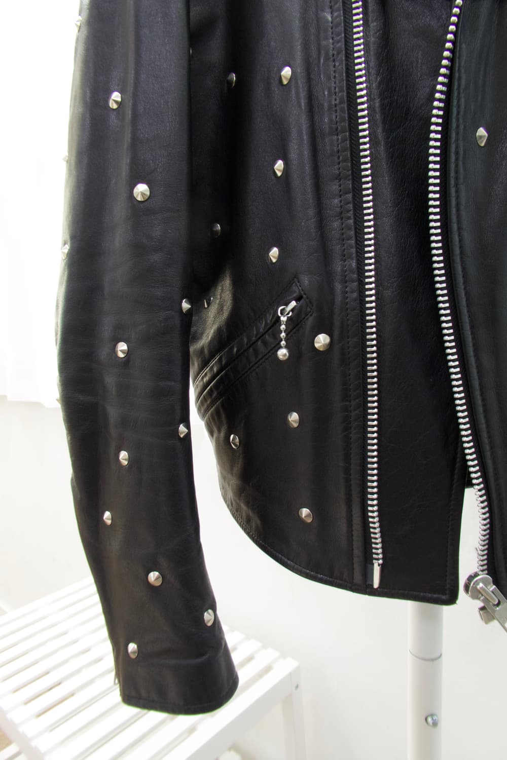 준야와타나베 스터드 가죽자켓 상품이미지3