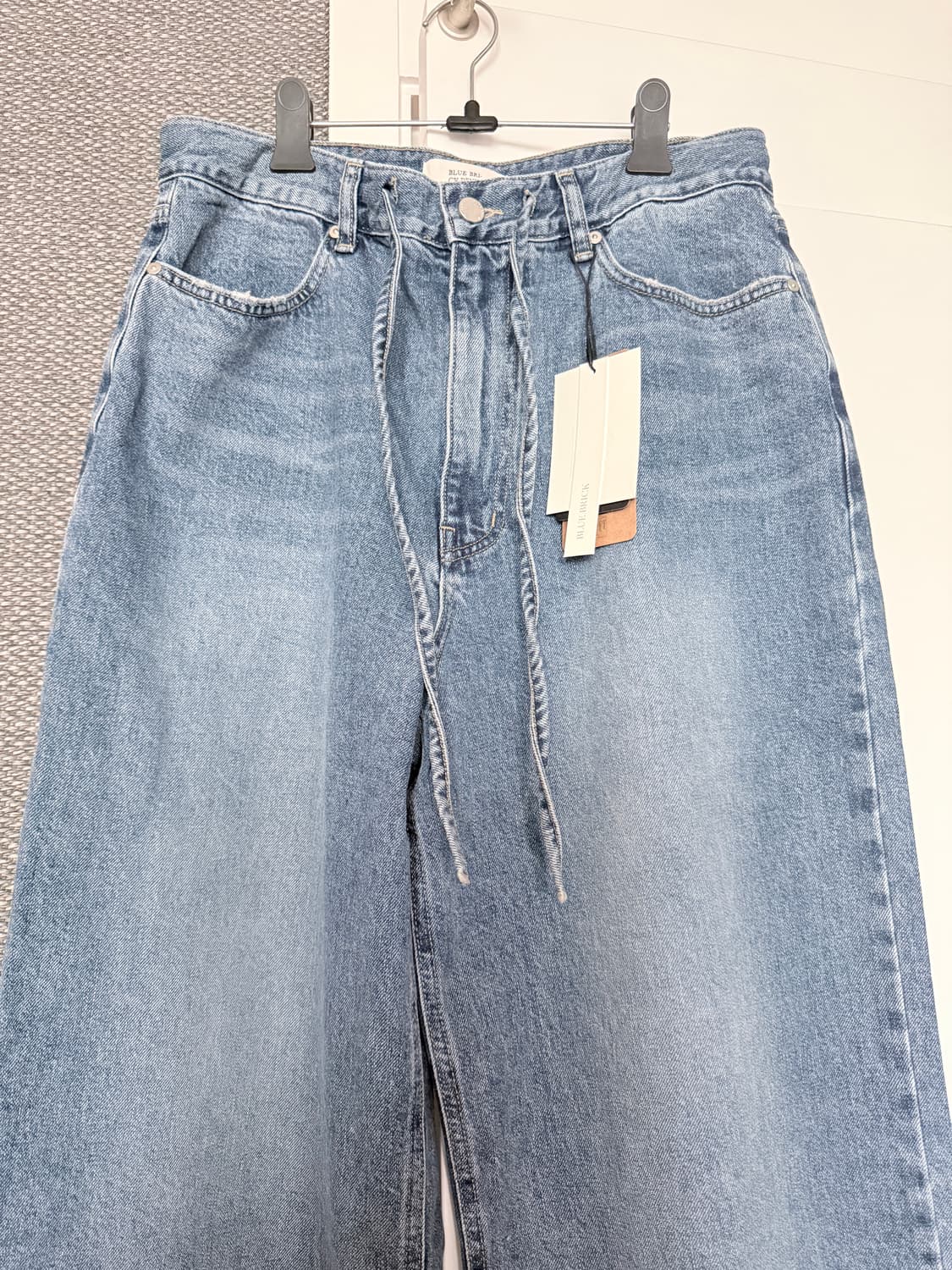 새)블루브릭 String wide denim (middle blue) 상품이미지5