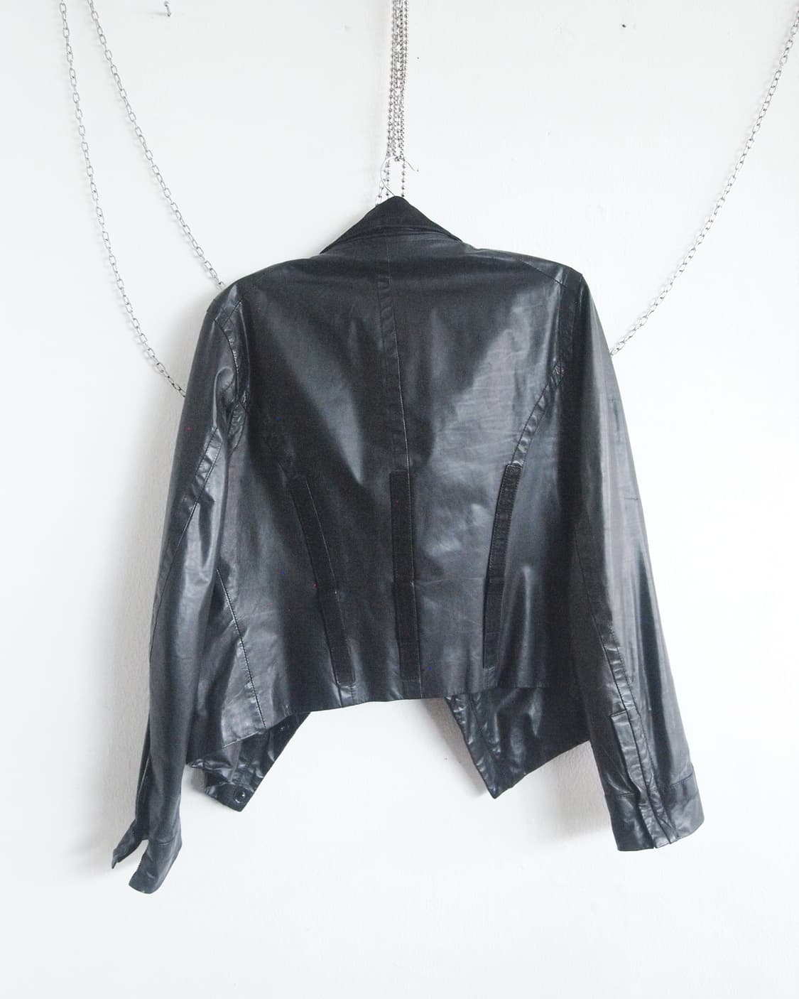 rare* 앤드뮐미스터 12AW asymmetric 드레이프 레더자켓 상품이미지7