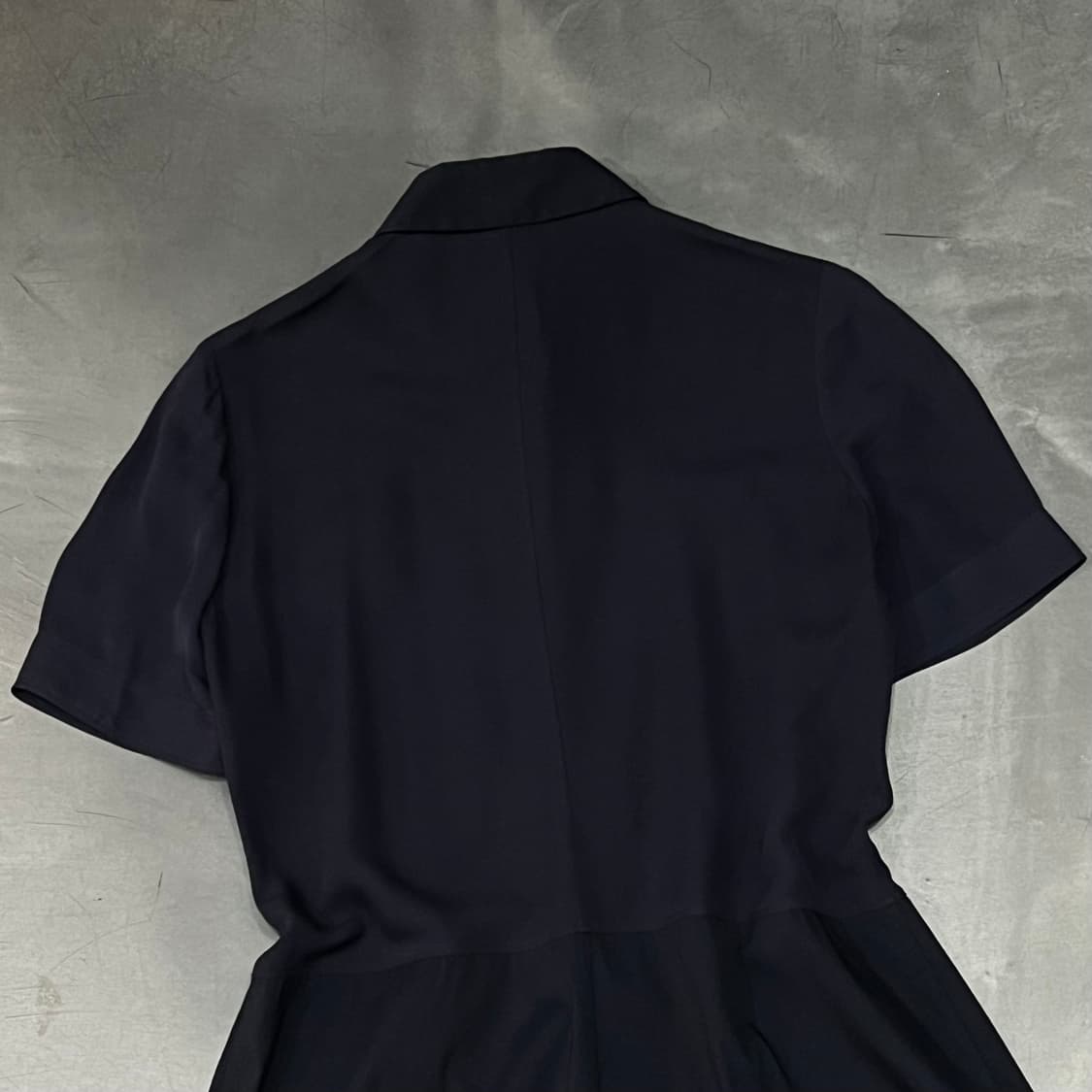  띠어리 히든버튼 배색 하프 원피스 y16092 상품이미지6