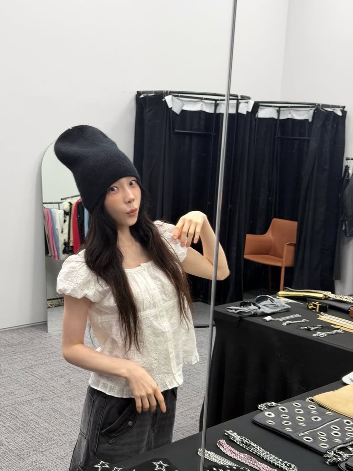 마리떼프랑소와저버 퍼프 슬리브 레이스 셔츠 상품이미지4
