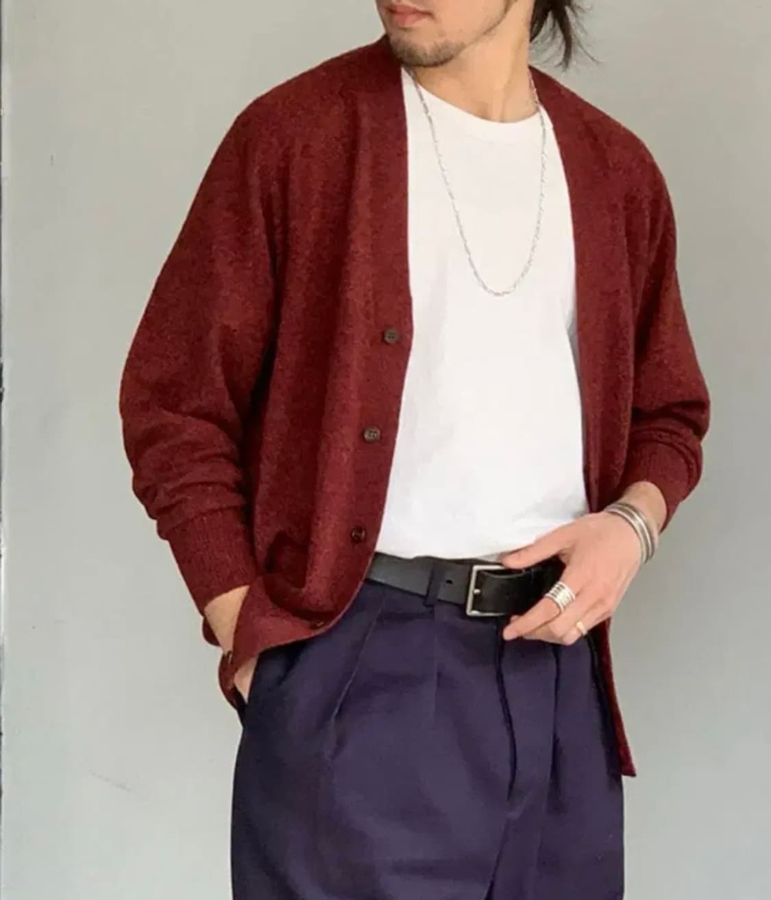 헤릴 홀가먼츠 가디건 브라운 2사이즈 탭채 새상품 판매 상품이미지7