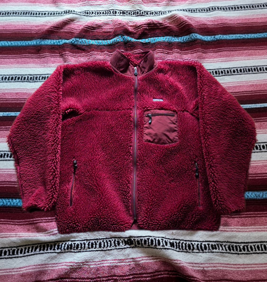 (XL)파타고니아 Mexico 딥파일 레트로 가디건 레드 상품이미지1