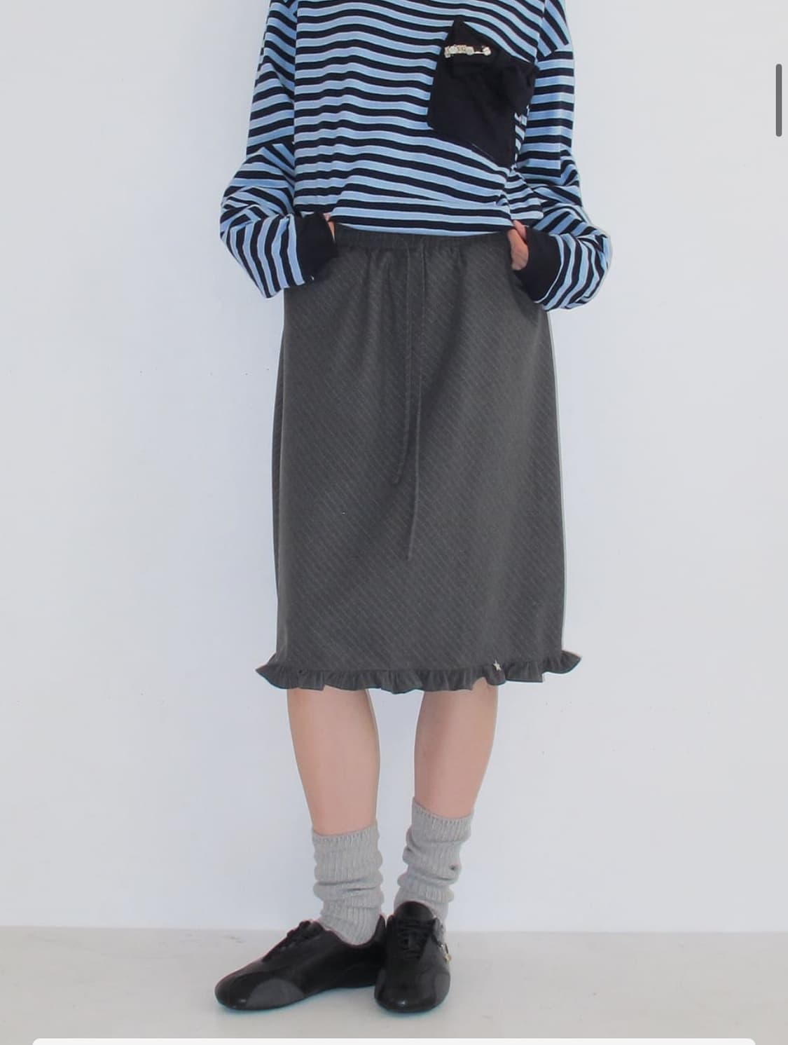 론론 미디스커트 상품이미지3