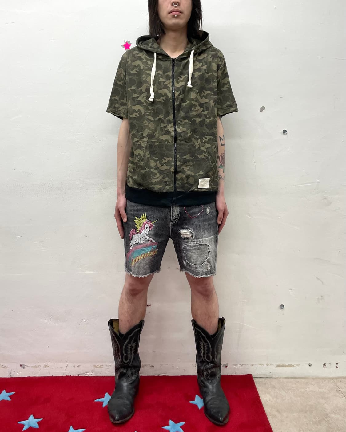 Camo Military Hooded T-Shirt 상품이미지3