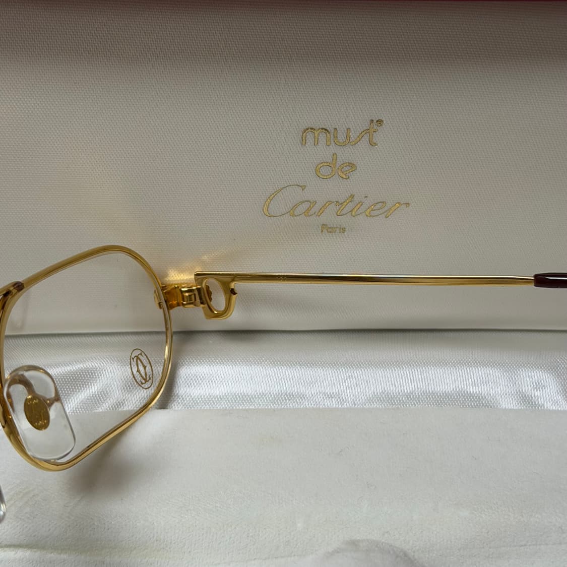 (OS) Cartier 까르띠에 트리니티 빈티지 금장 안경 상품이미지7