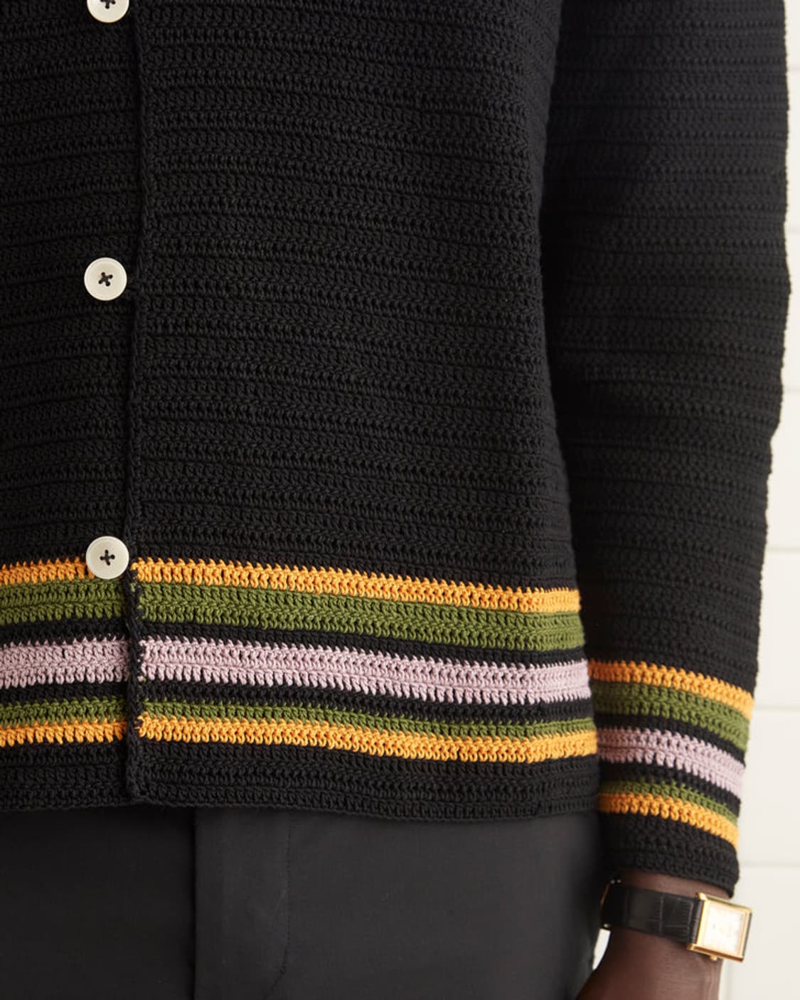 [M]보디 BODE Harbor Stripe 크로셰 셔츠 상품이미지3