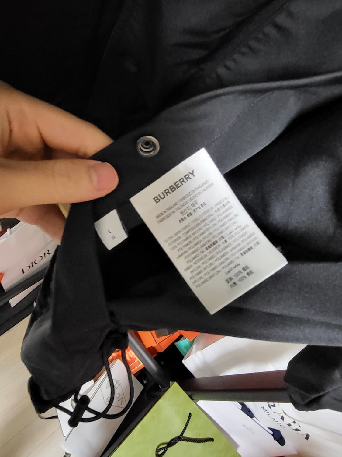 24SS 버버리 ekd 리버시블 체크 자켓 m 상품이미지8