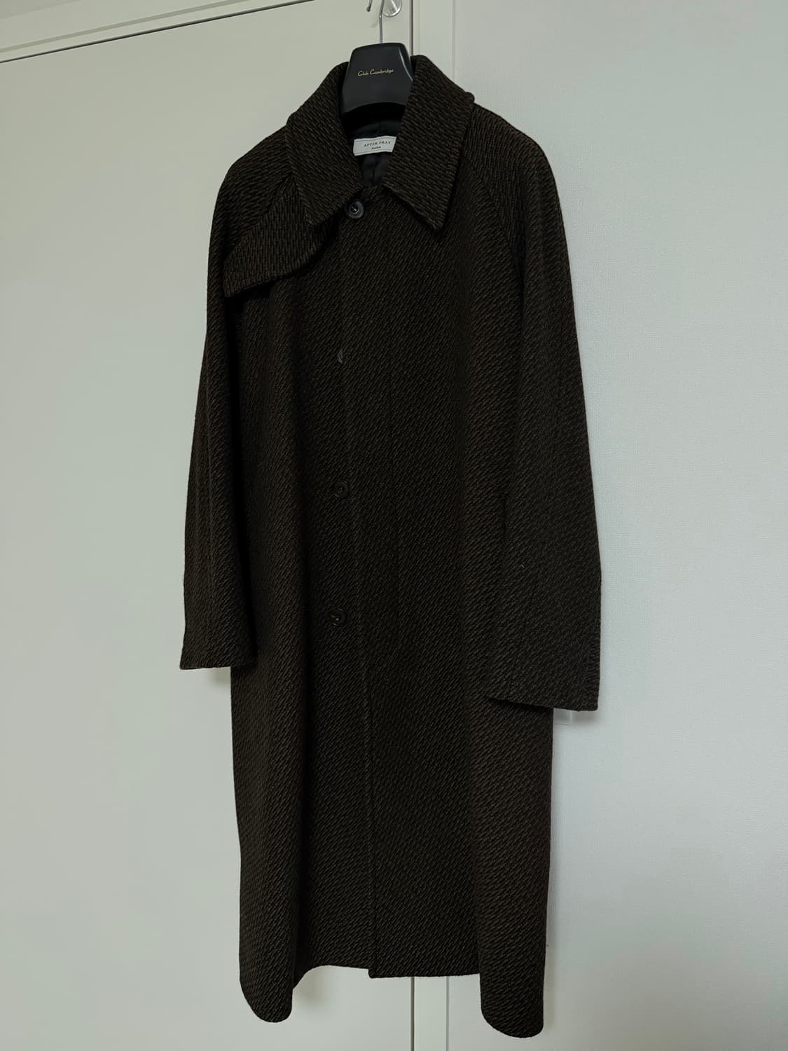 애프터프레이 브라운 체크 코트 상품이미지2