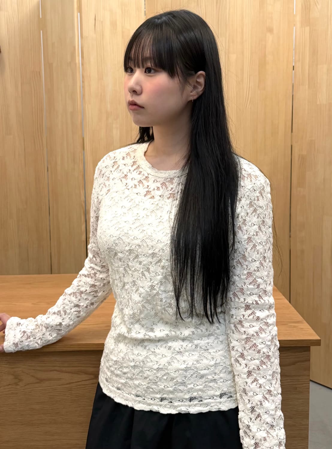 COMME des GARÇONS lace top 상품이미지1