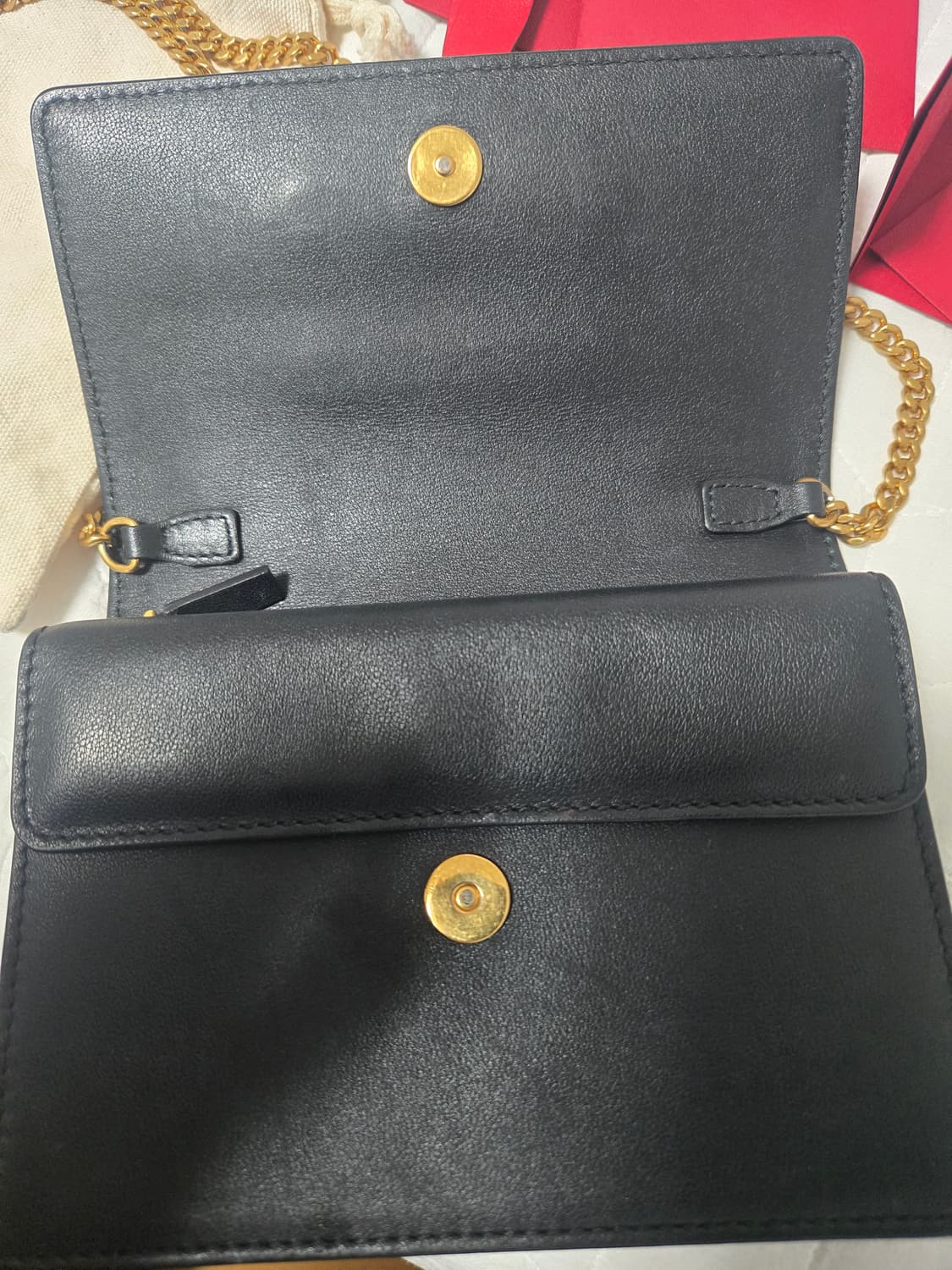 발렌티노 V링 리본 크로스 미니백 상품이미지4