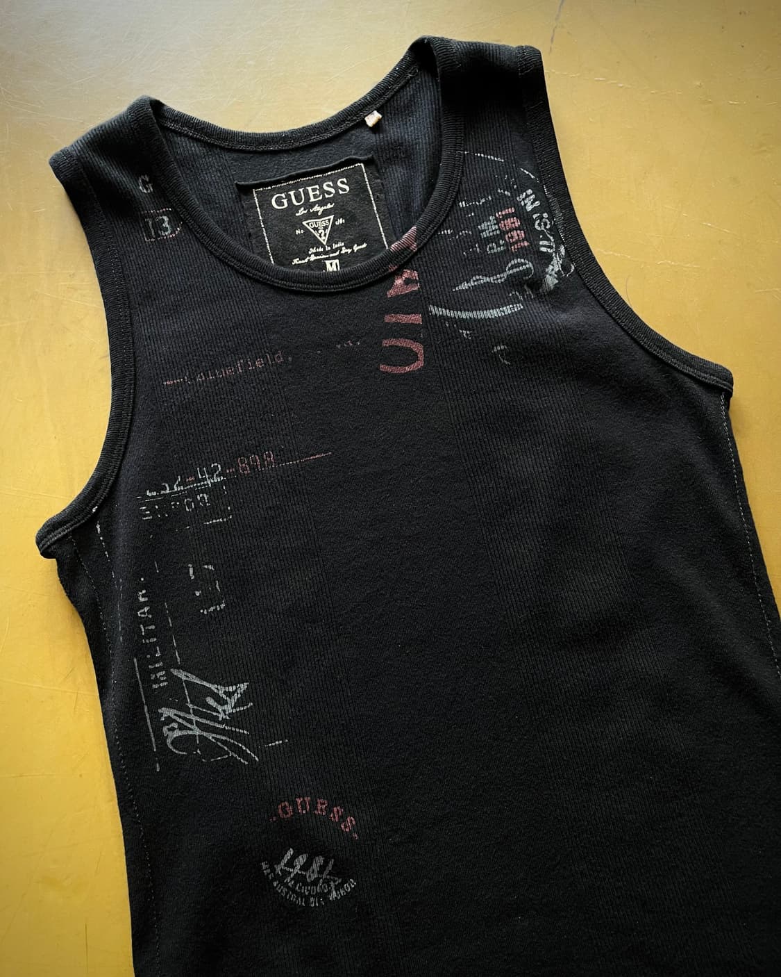 00s GUESS Lettering Golgi Y2K Sleeveless 상품이미지4