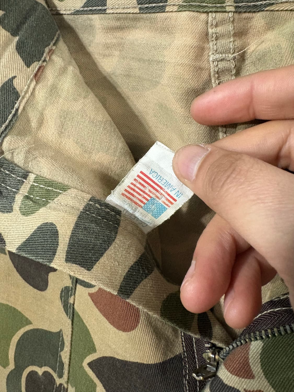 90's USA Gung ho duck camo fatigue pant. 상품이미지5