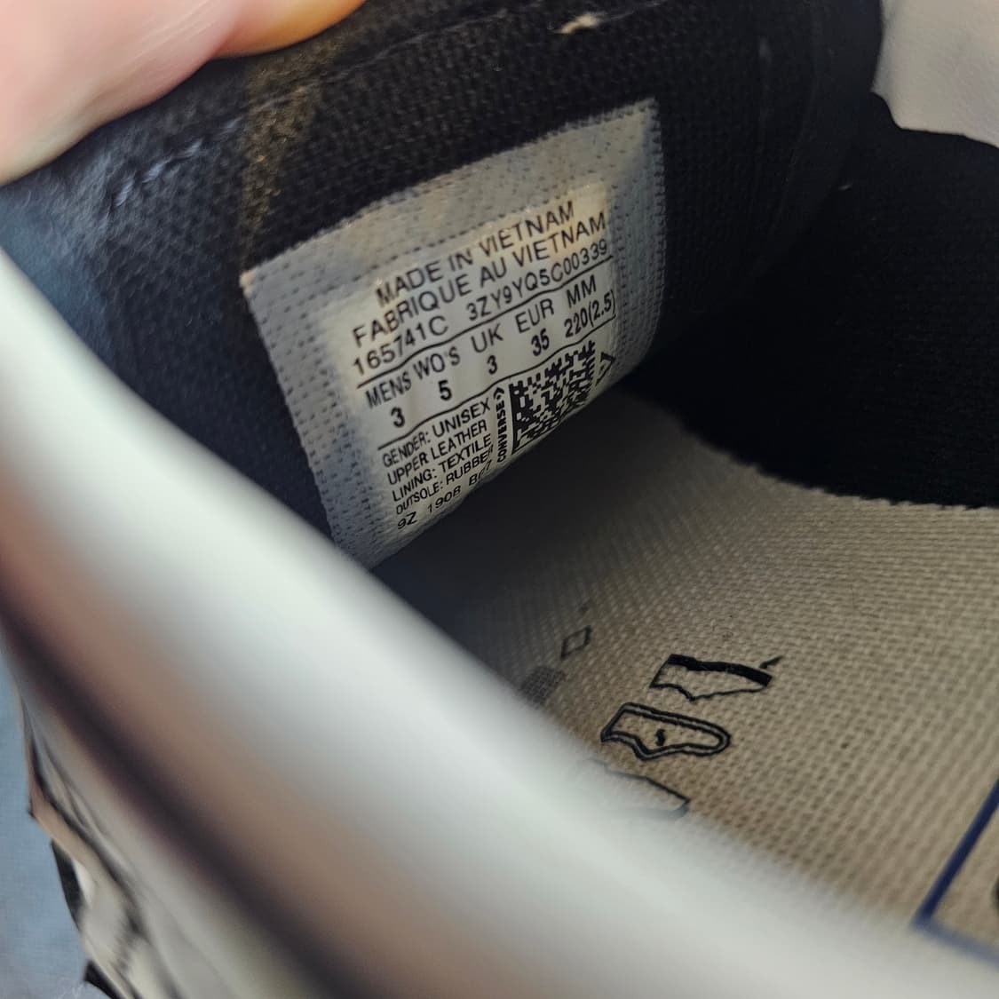 220 컨버스 원스타 레더 블랙 상품이미지3