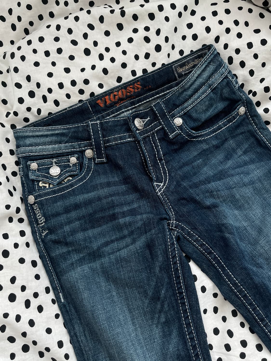 Vigoss 부츠컷 로우라이즈 데님 팬츠 28 상품이미지2