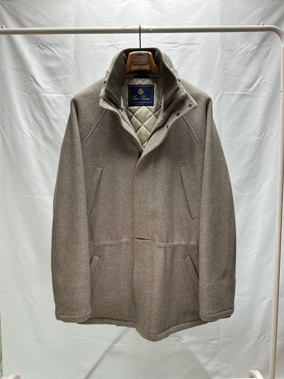 로로피아나 아이서 캐시미어100 헤링본 자켓 XXL(110~115) 새제 상품이미지1