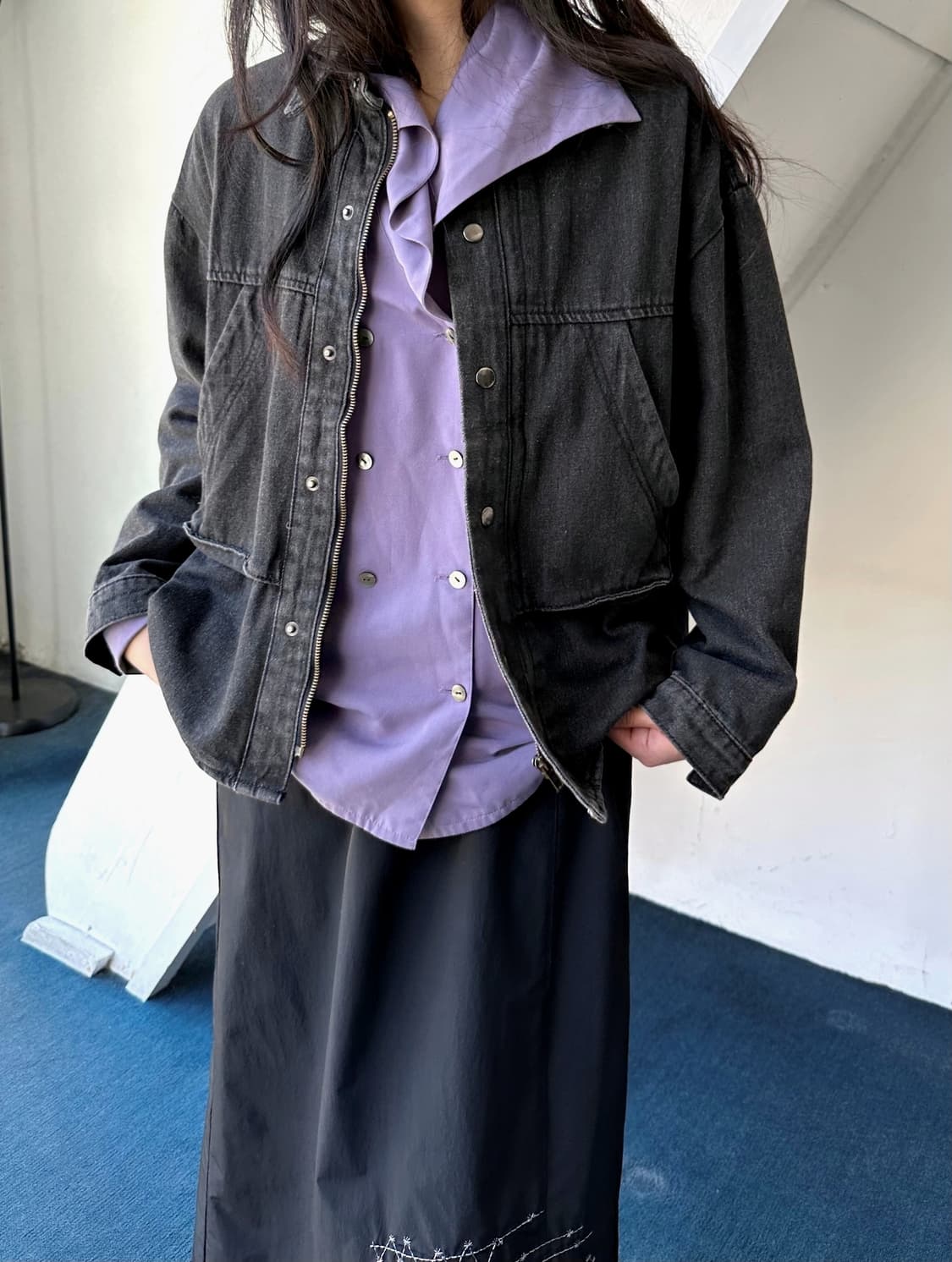 Denim utility pocket design blouson 상품이미지8