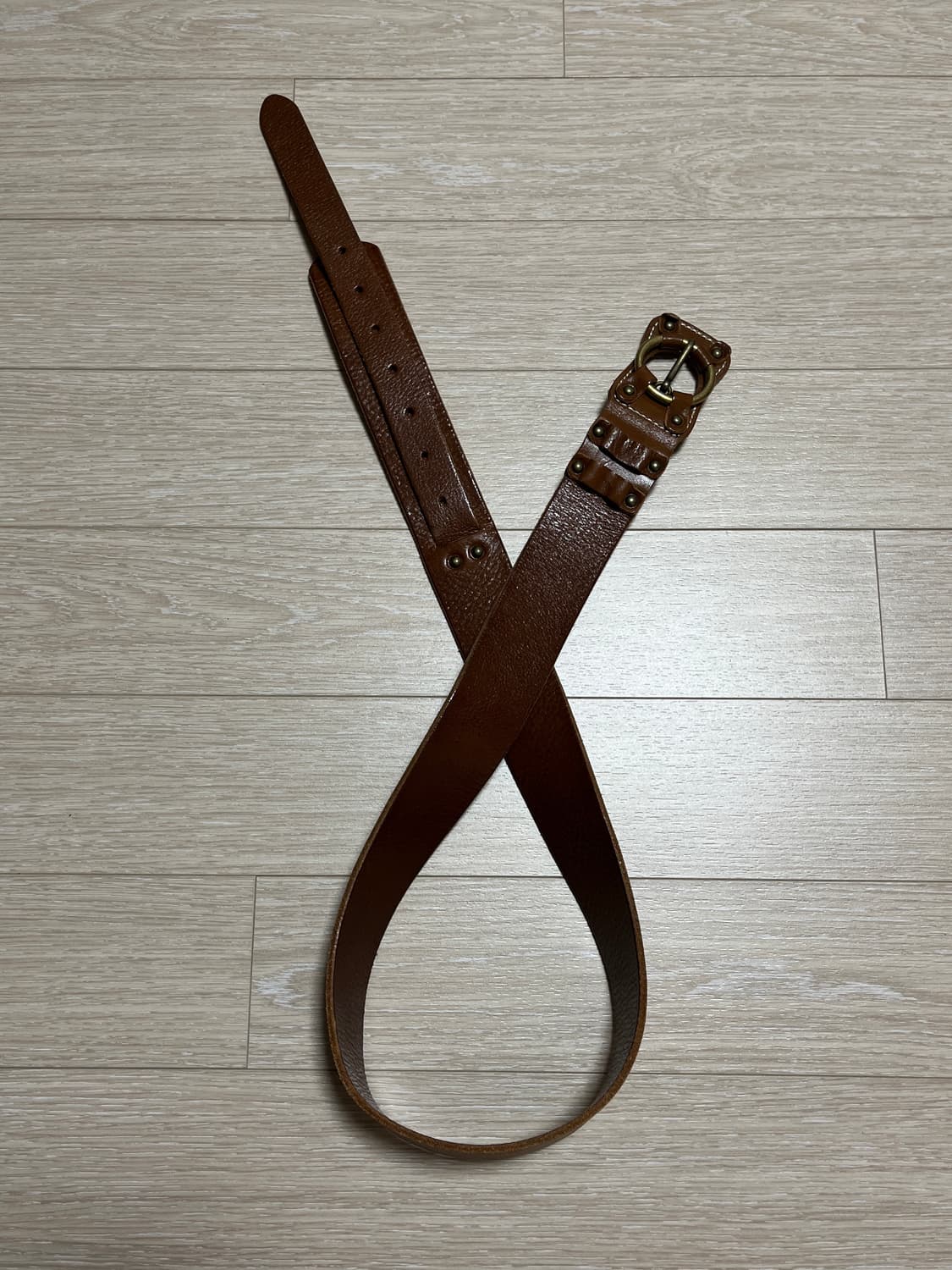 shop502 빈티지 브라운 벨트 상품이미지2