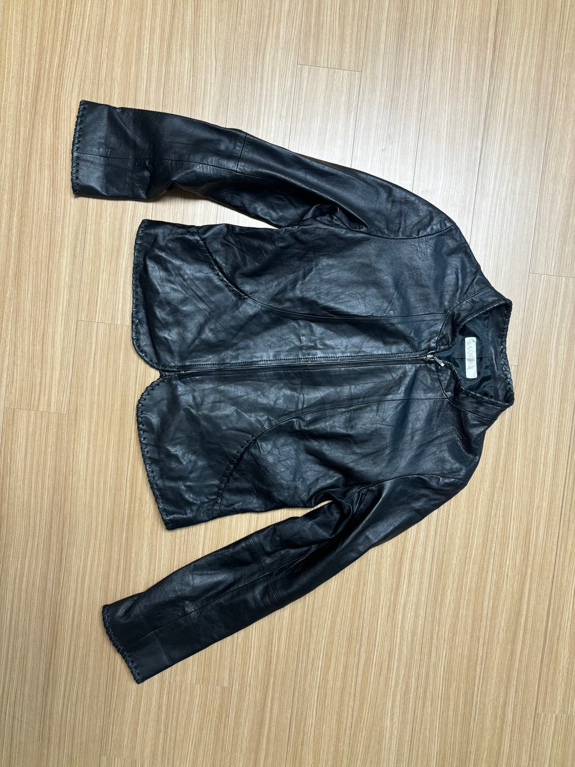 양가죽 플레인 슬림핏 레더자켓 상품이미지3