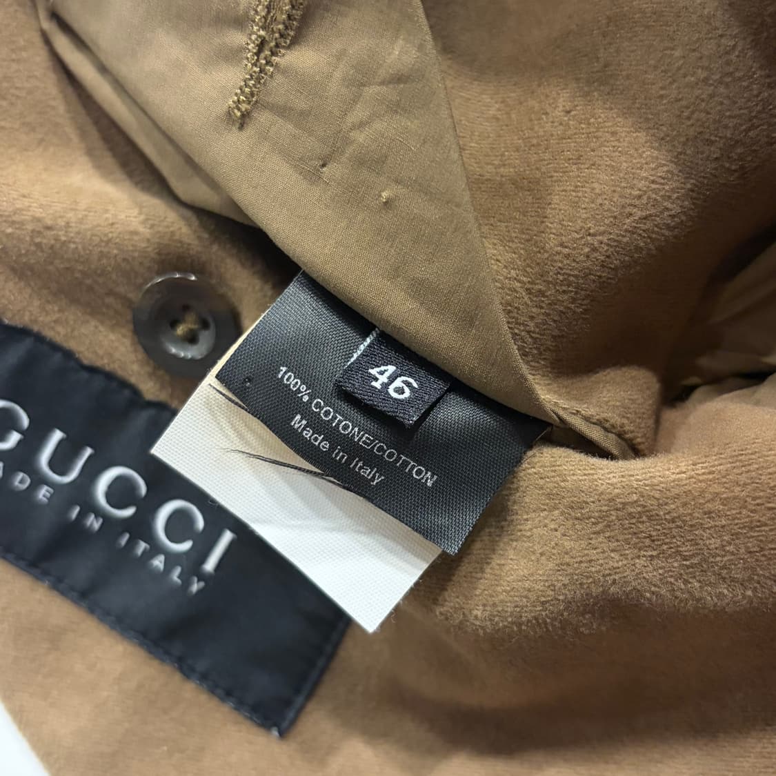 [46] 구찌 빈티지 스웨이드 벨티드 사파리 자켓 B387 상품이미지9