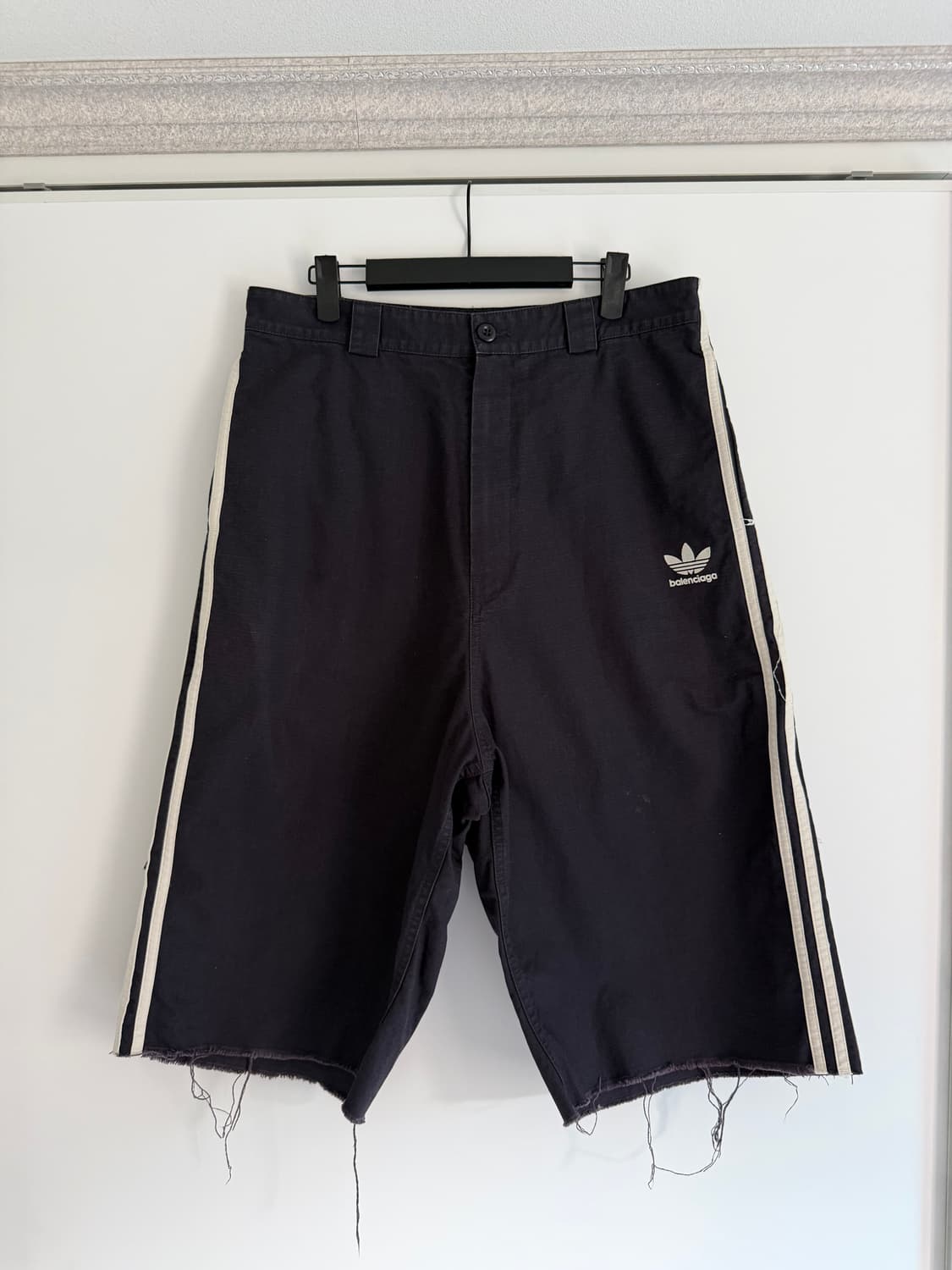 [XS] 발렌시아가 아디다스 립스탑 코튼 쇼츠 데님  상품이미지1