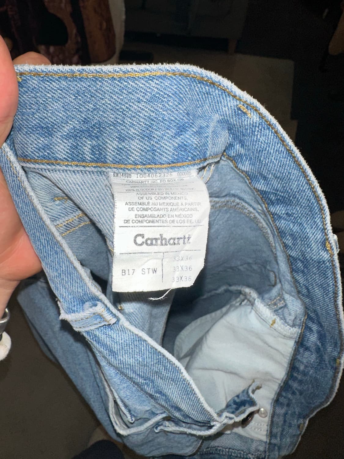 90-00’s Carhartt B17 STW denim pants 상품이미지10