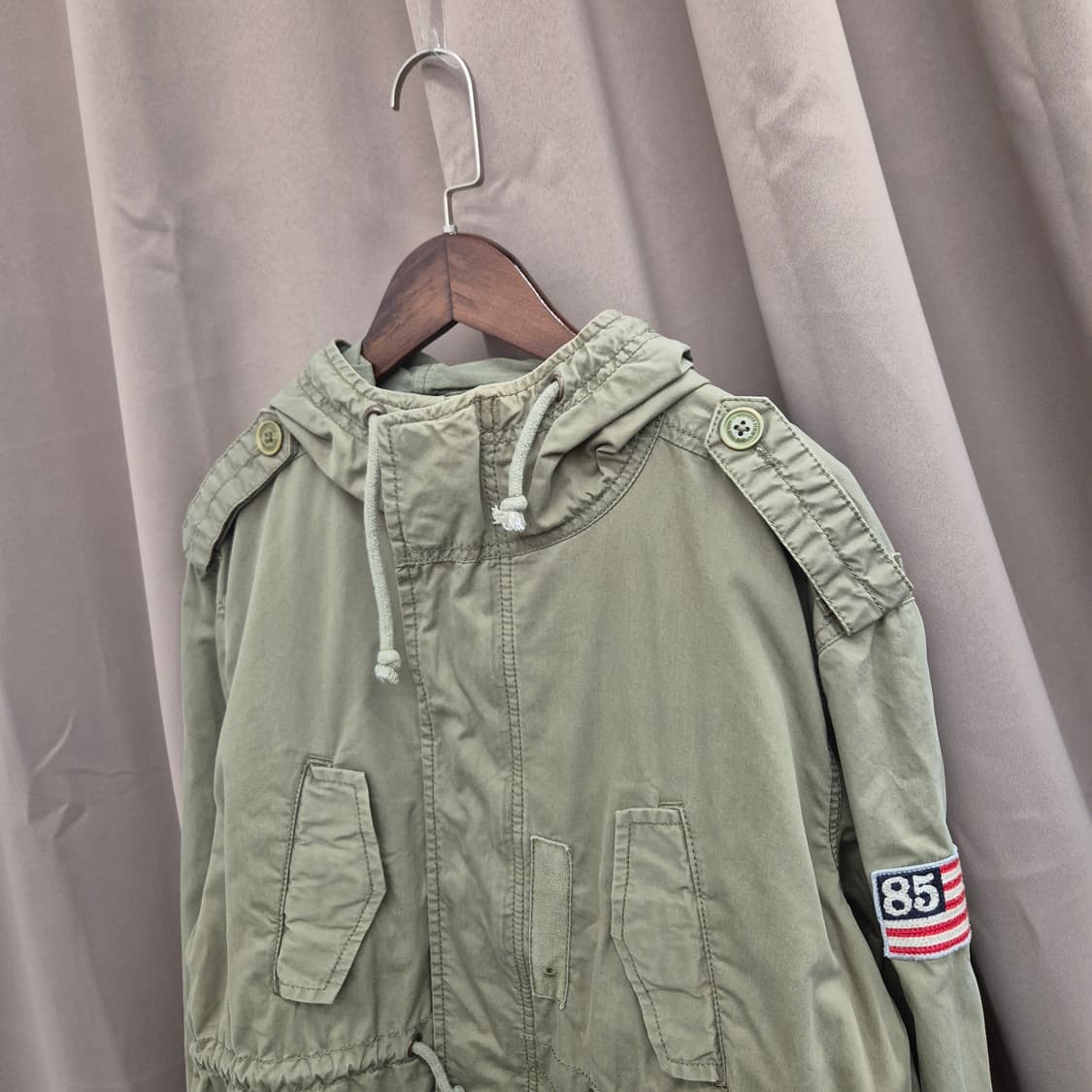 타미힐피거 후드 야상 자켓 S 상품이미지2