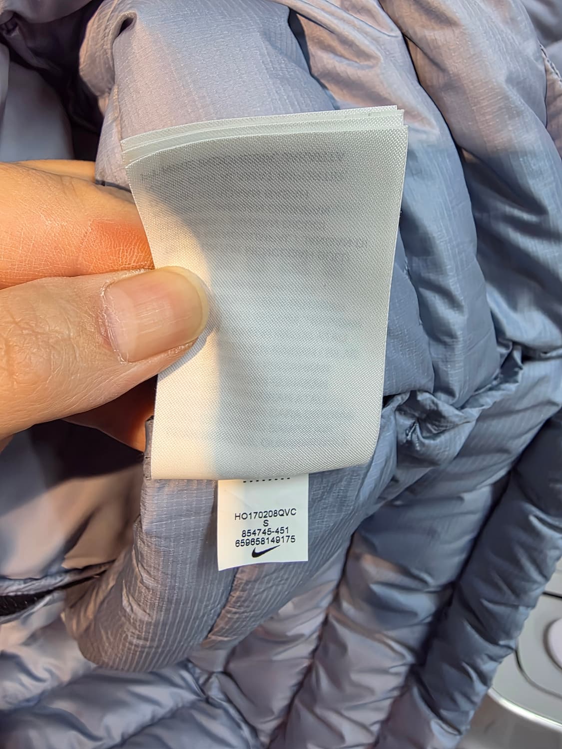 나이키 에어로프트 블루 구스다운 경량패딩s사이즈 상품이미지4
