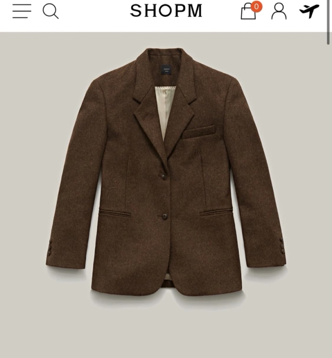 샵엠 울 자켓 상품이미지1