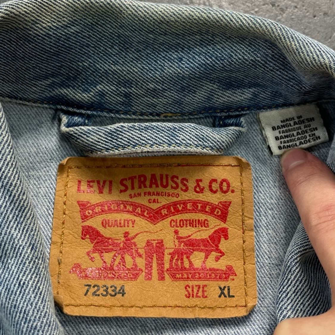 105 리바이스 72334 데님 자켓 상품이미지3