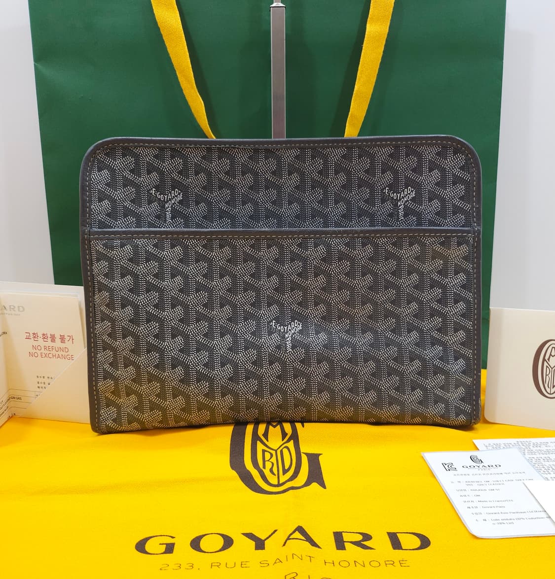 [풀구성] 고야드 쥬방스 클러치 GM 그레이 상품이미지1