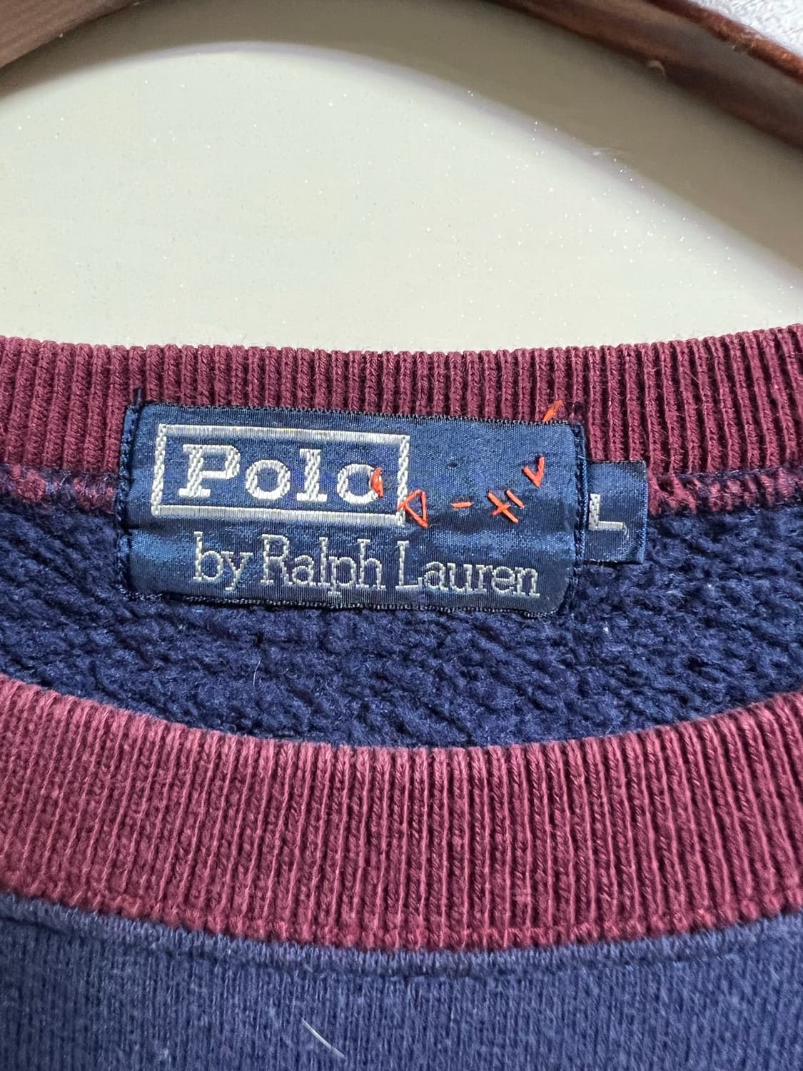 폴로 랄프로렌 네이비 맨투맨 티셔츠 상품이미지5