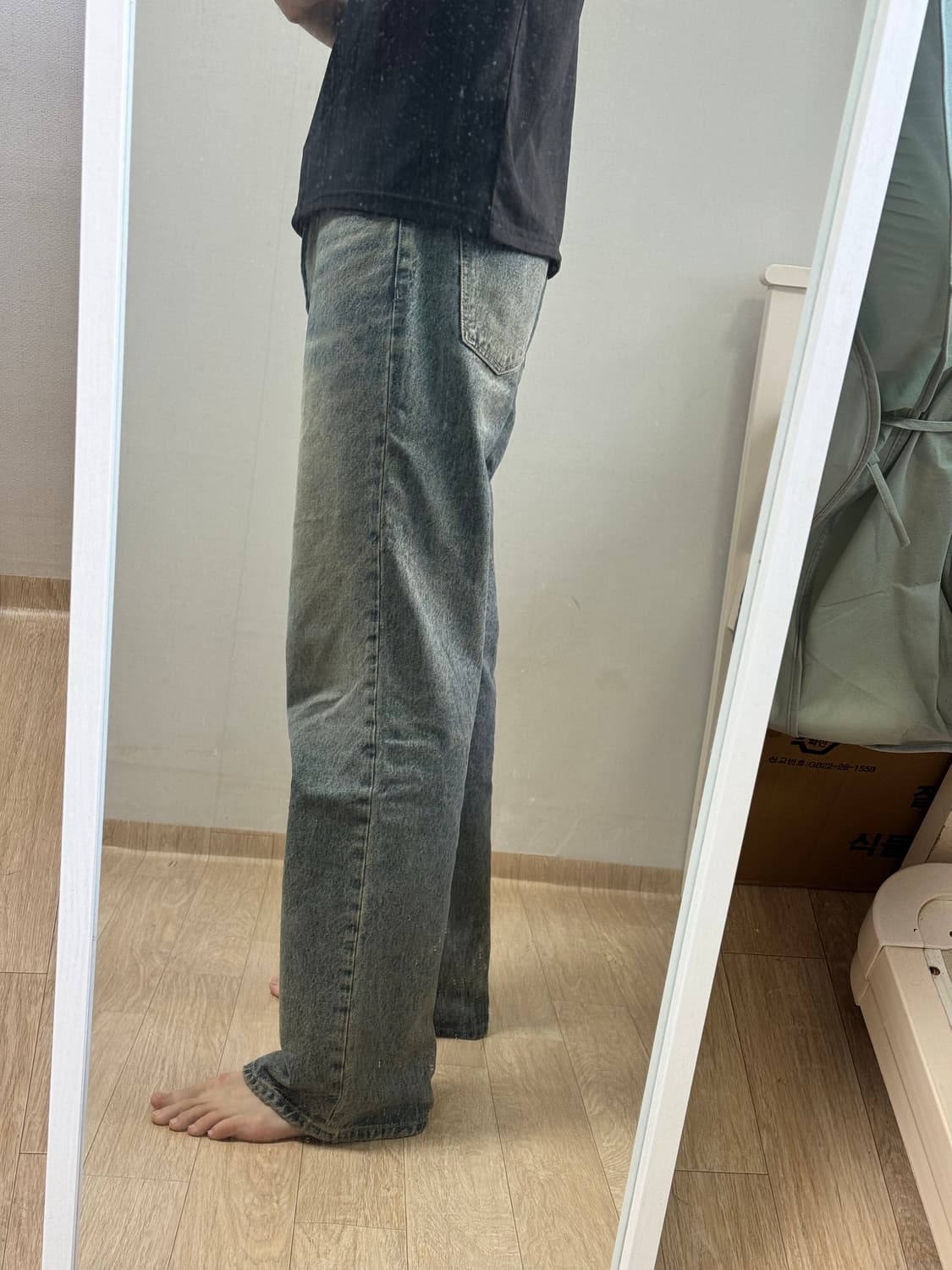 세미와이드 중청 데님 청바지 32 상품이미지6