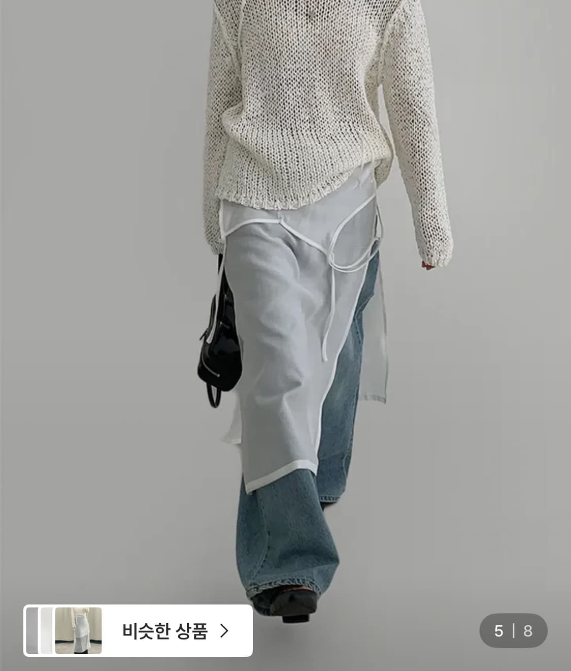 라룸 레이어드 시스루 원피스 상품이미지2