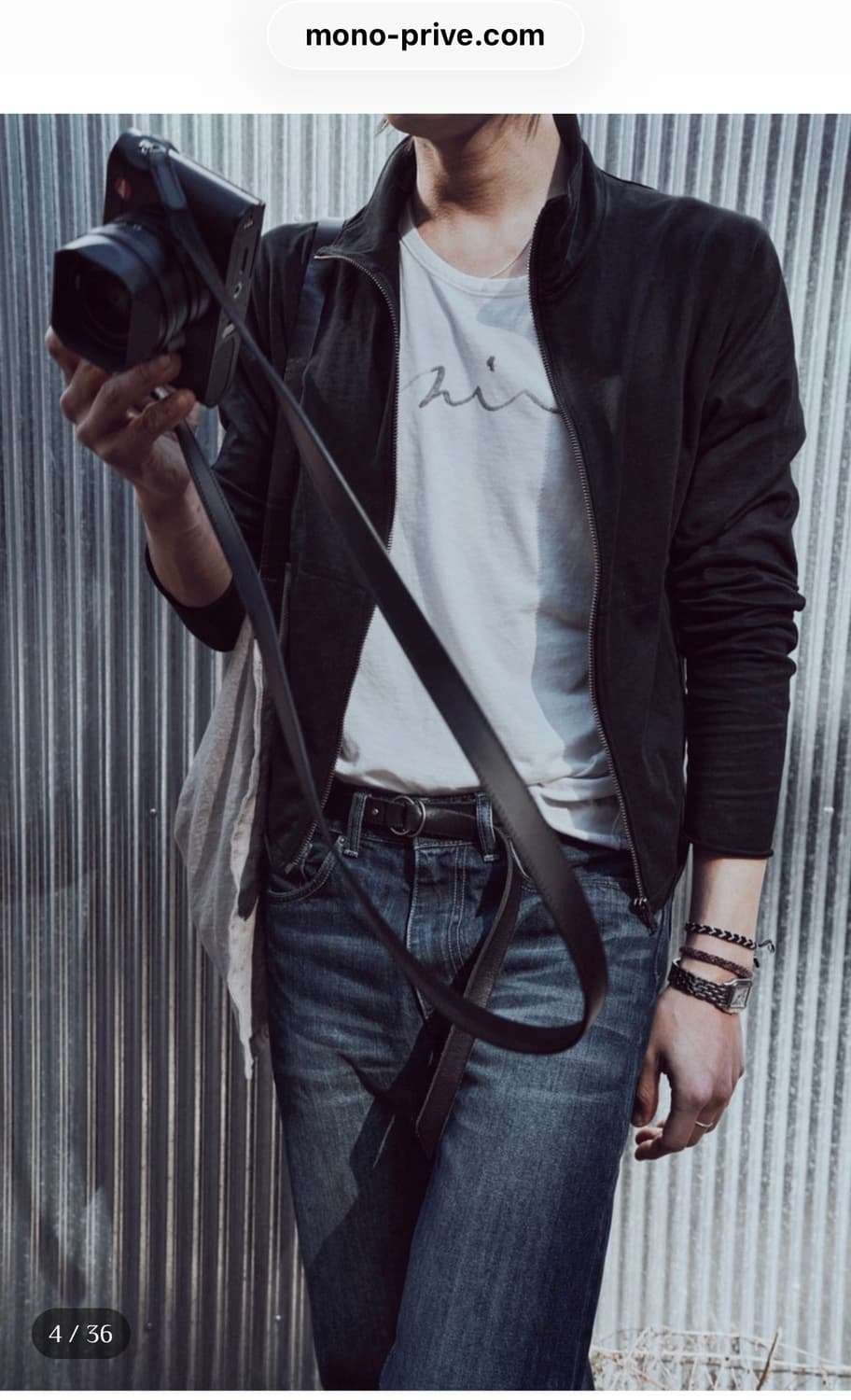 모노프리베 Textured High-neck Zip (3size)  상품이미지1