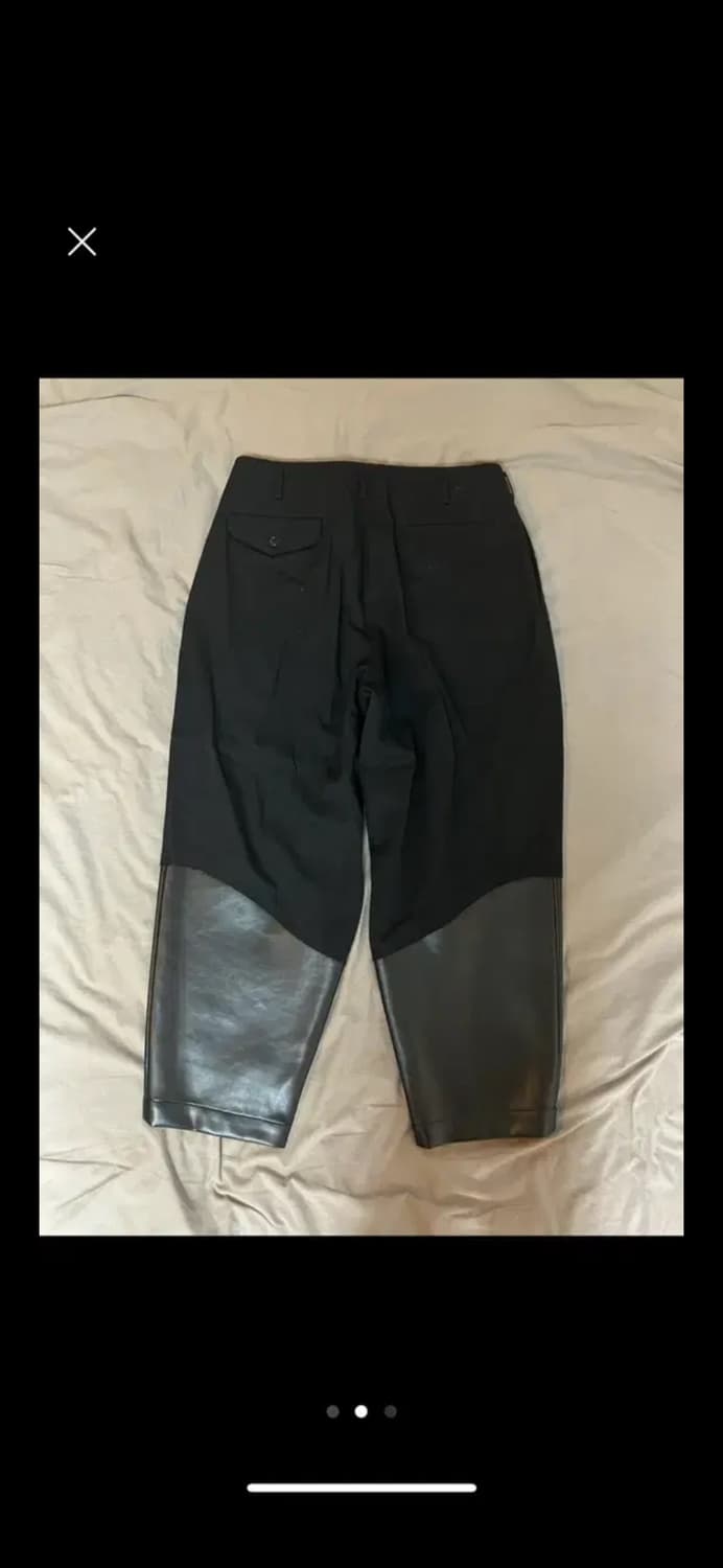 꼼데가르송 옴므플러스 레더 인서트 볼룬팬츠 상품이미지2