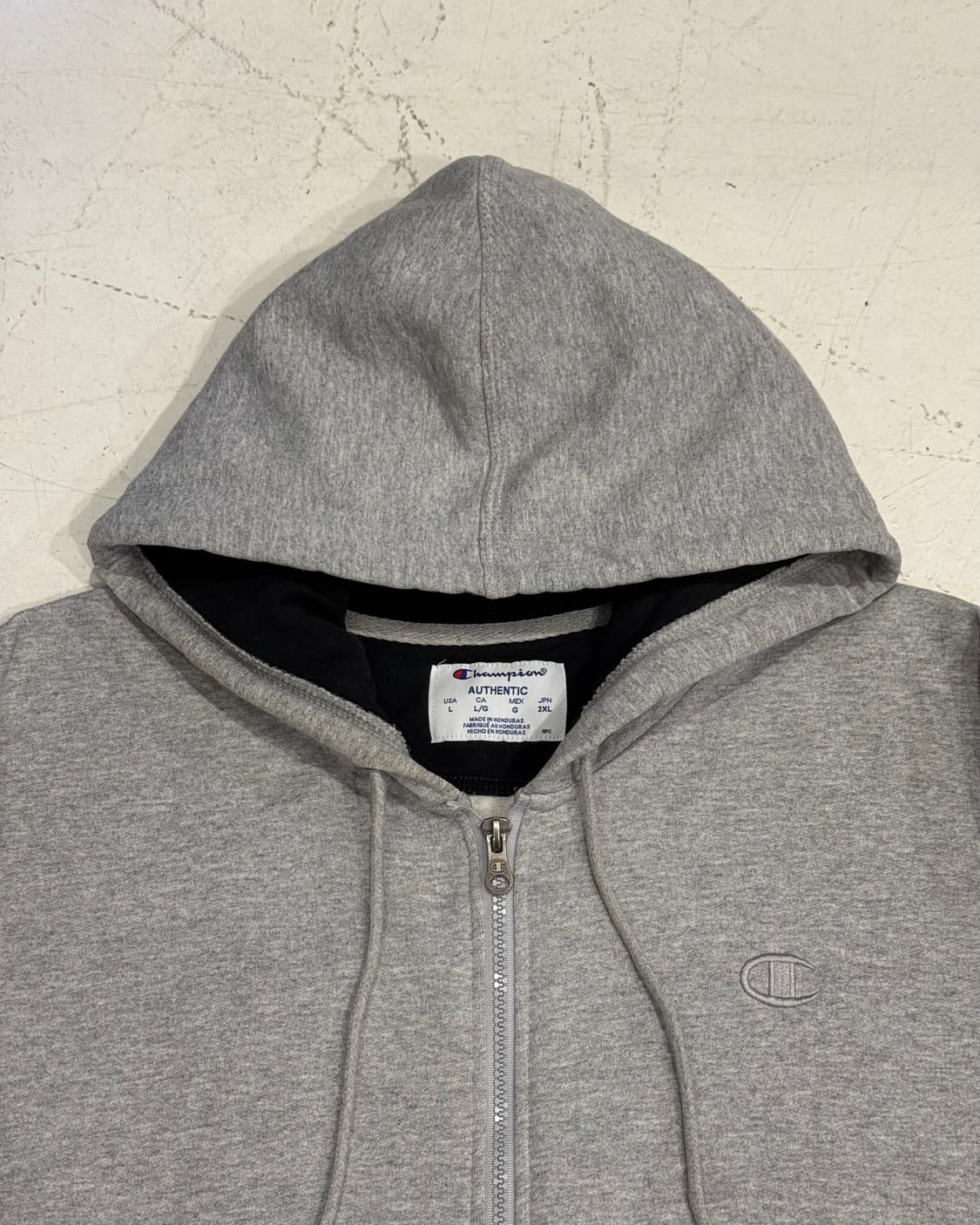 챔피온 그레이 후드집업 상품이미지2