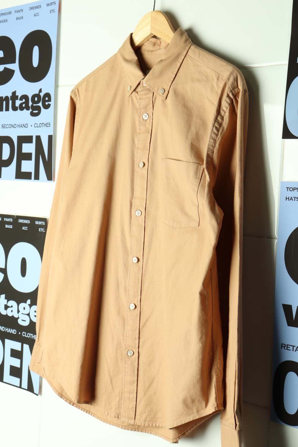 (L-XL) 지오다노 셔츠 남방 무지 솔리드 아메카지-H31924 상품이미지1