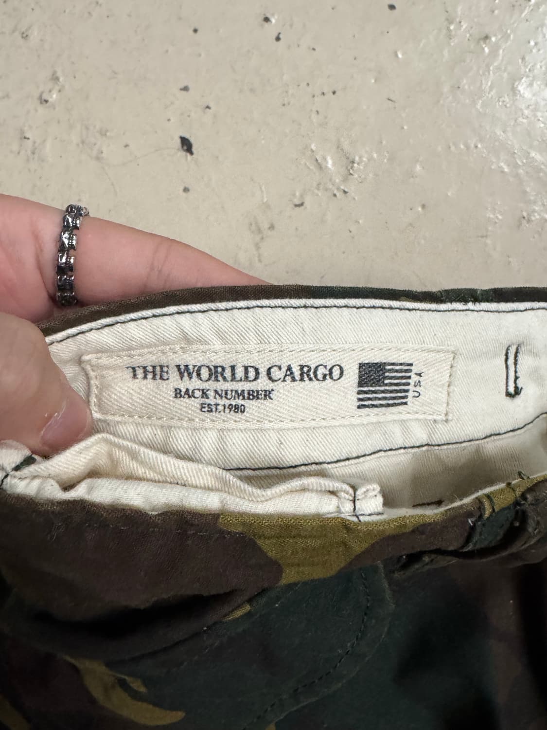 백넘버 밀리터리 카모 카고팬츠  상품이미지4