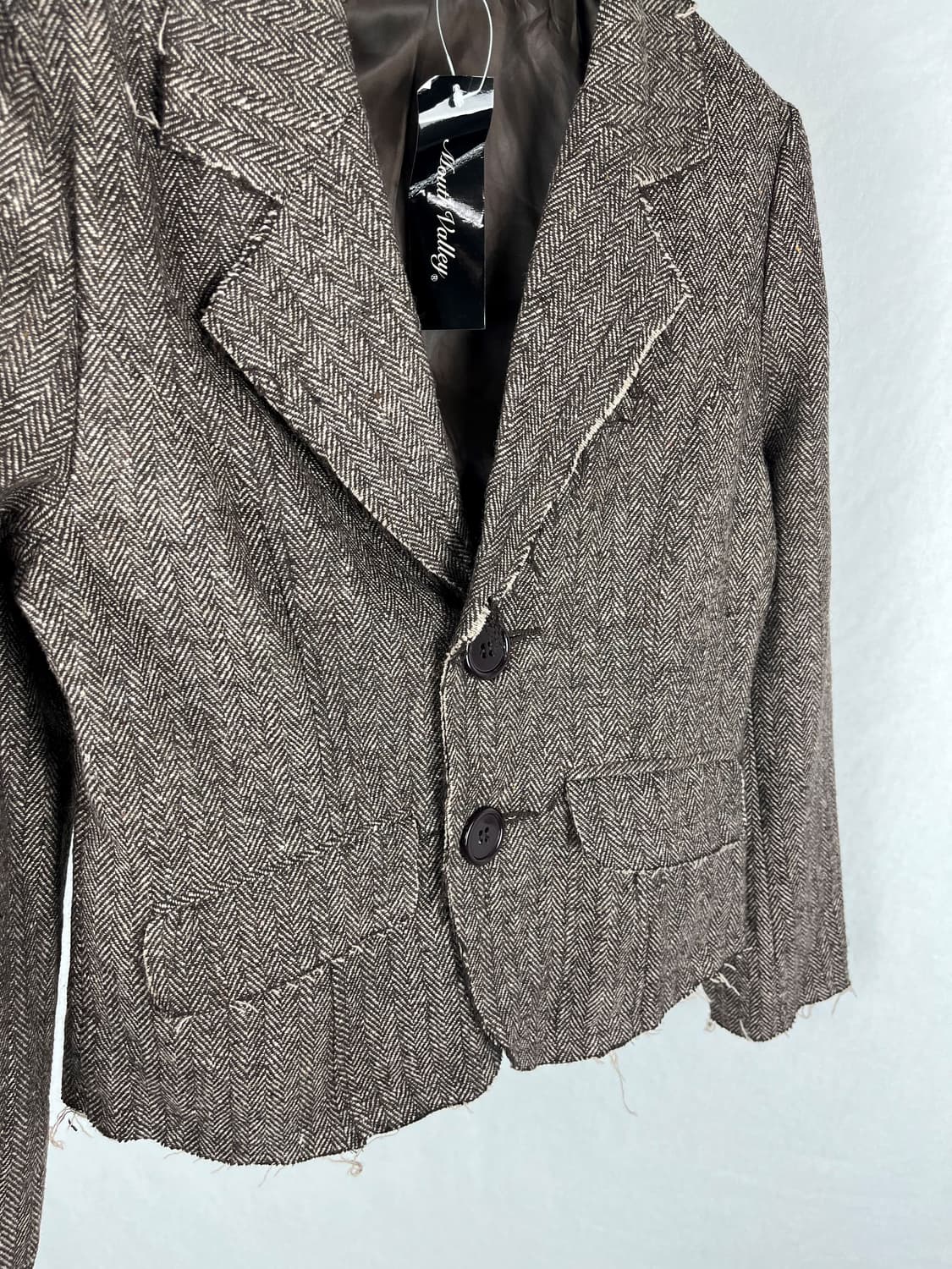 Vintage 밑단 디스컷팅 블레이저 상품이미지2