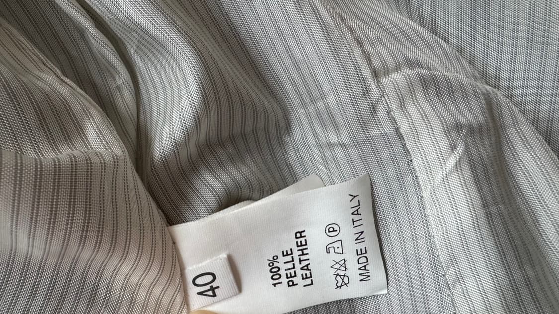 이태리 여성 가죽 자켓   올리브 그린  상품이미지10