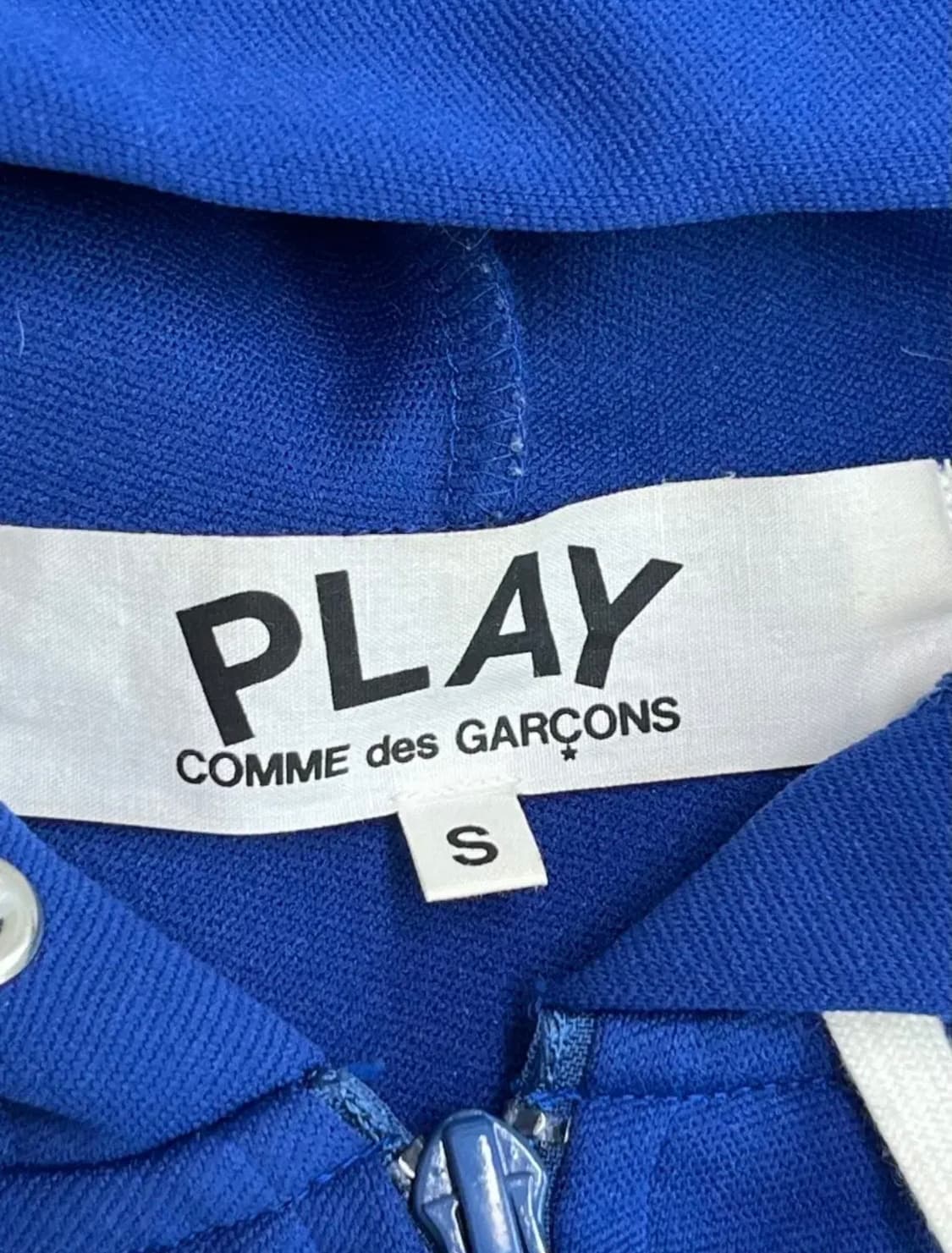 꼼데가르송 후드집업 블루 M 상품이미지5