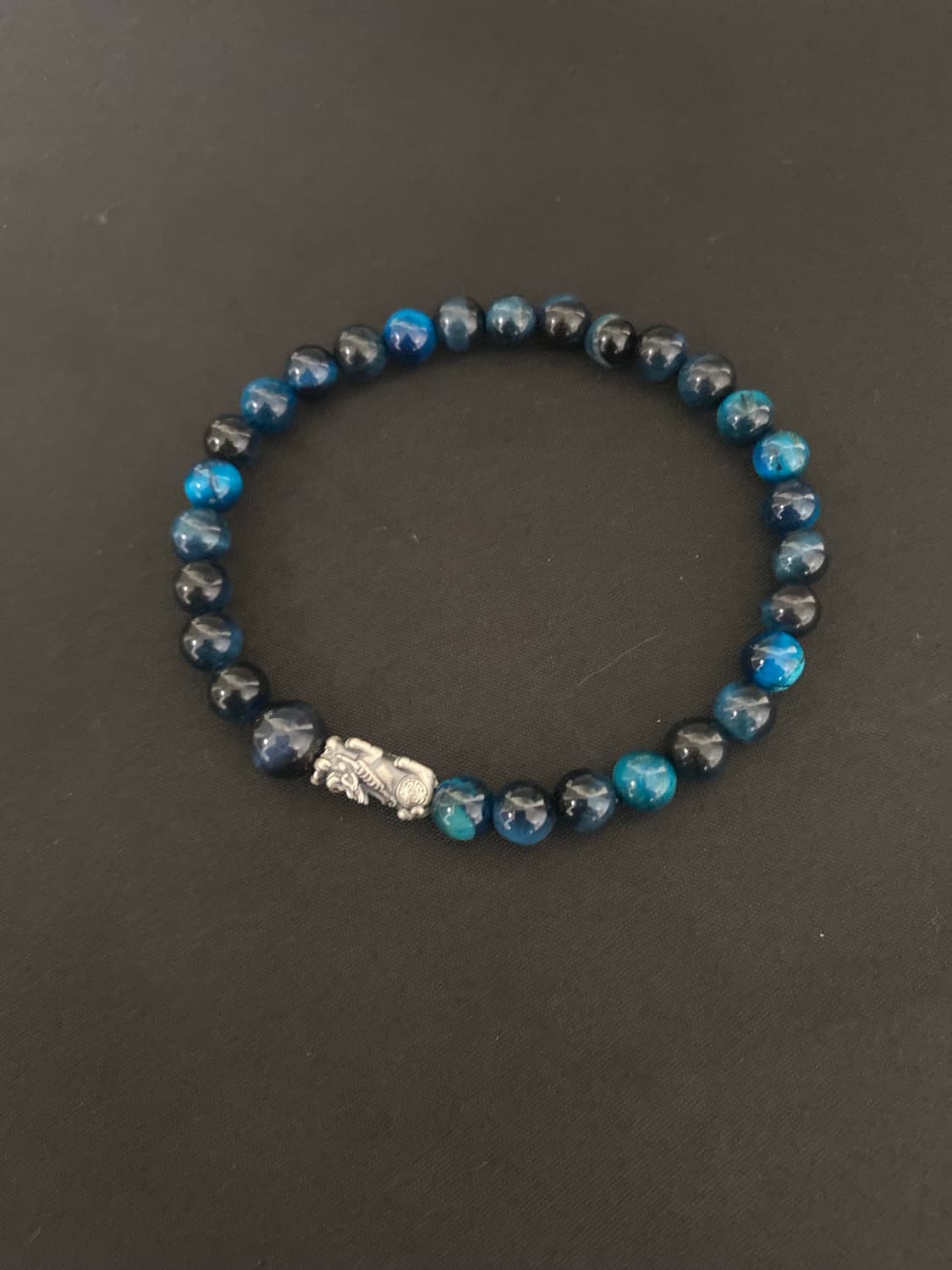 6mm 블루블랙 호안석 비휴 팔찌 상품이미지1