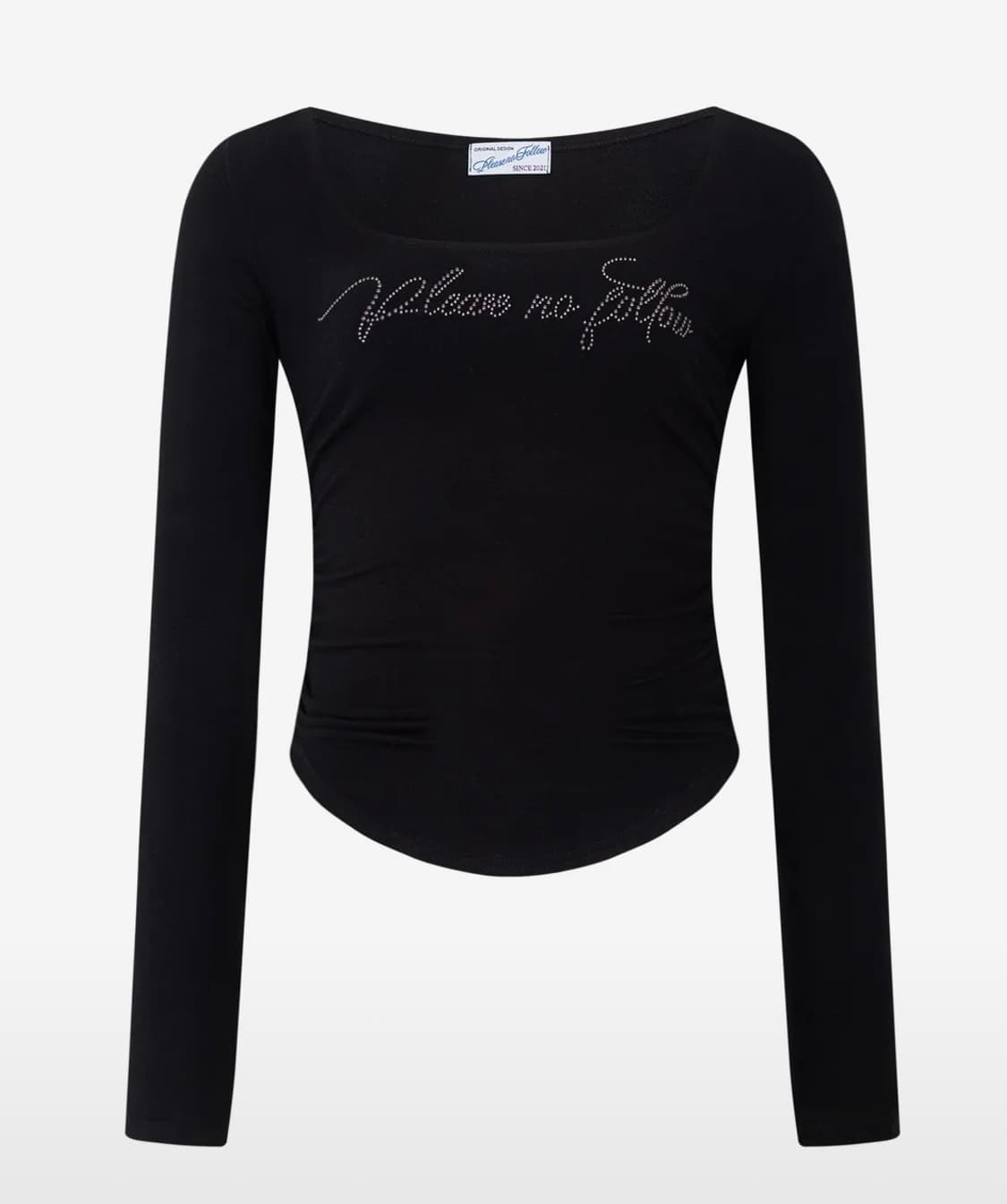 플리즈노팔로우 Romy logo long sleeve 로미탑 상품이미지2