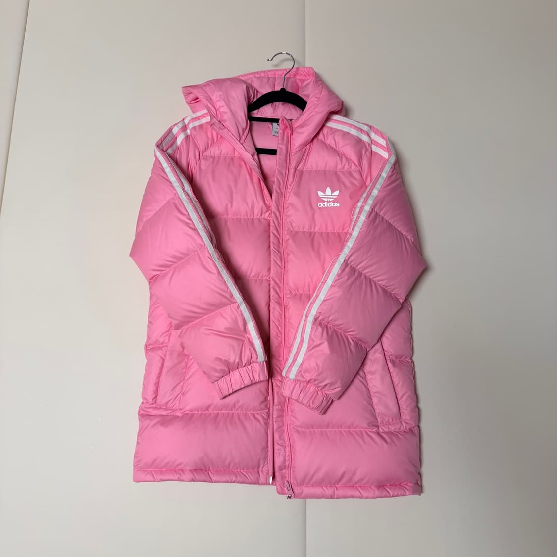 [M] 아디다스 오리지널 키즈 롱패딩 핑크 상품이미지1