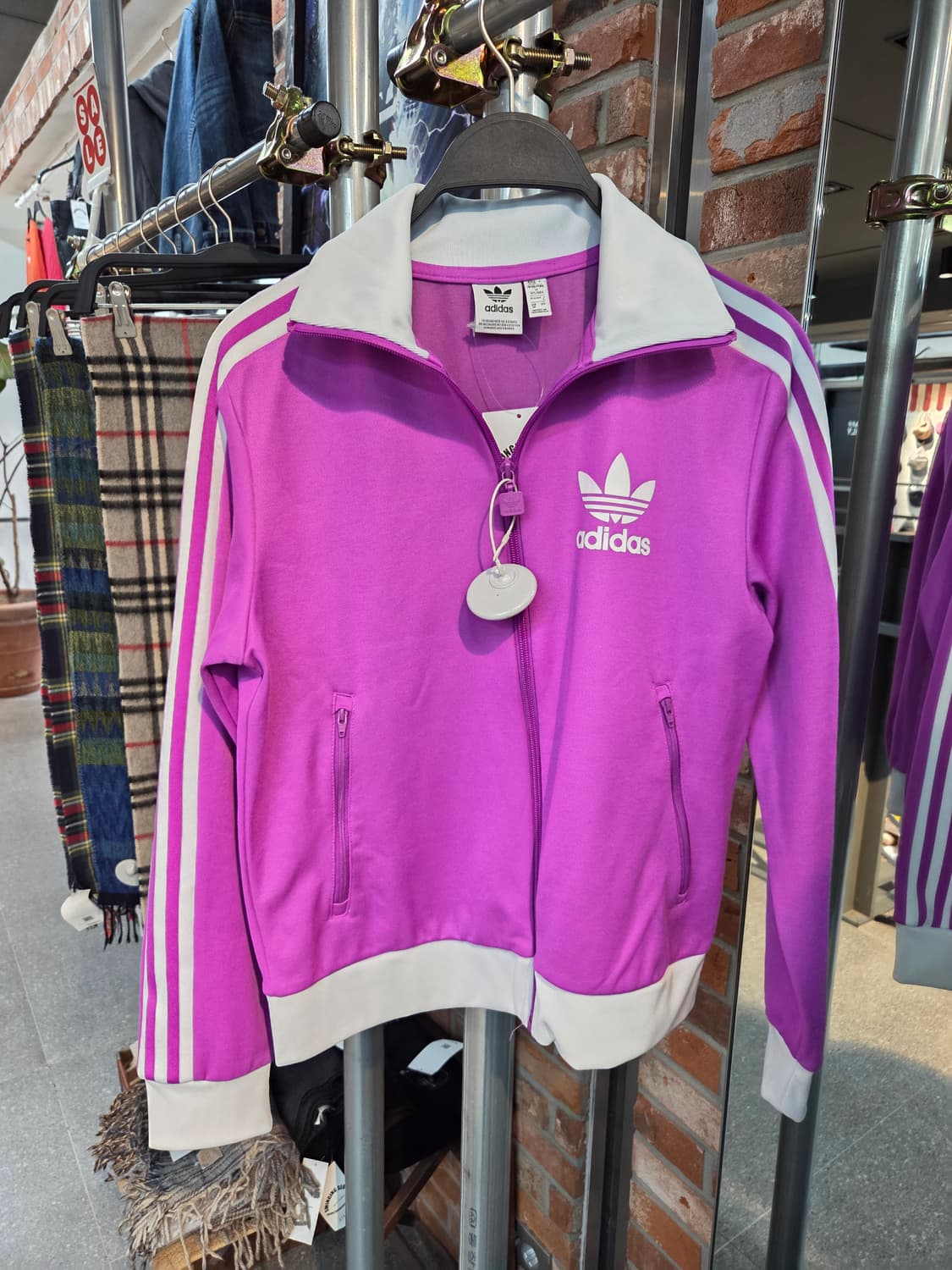 ADIDAS 아디다스 퍼플핑크집업💯 상품이미지4