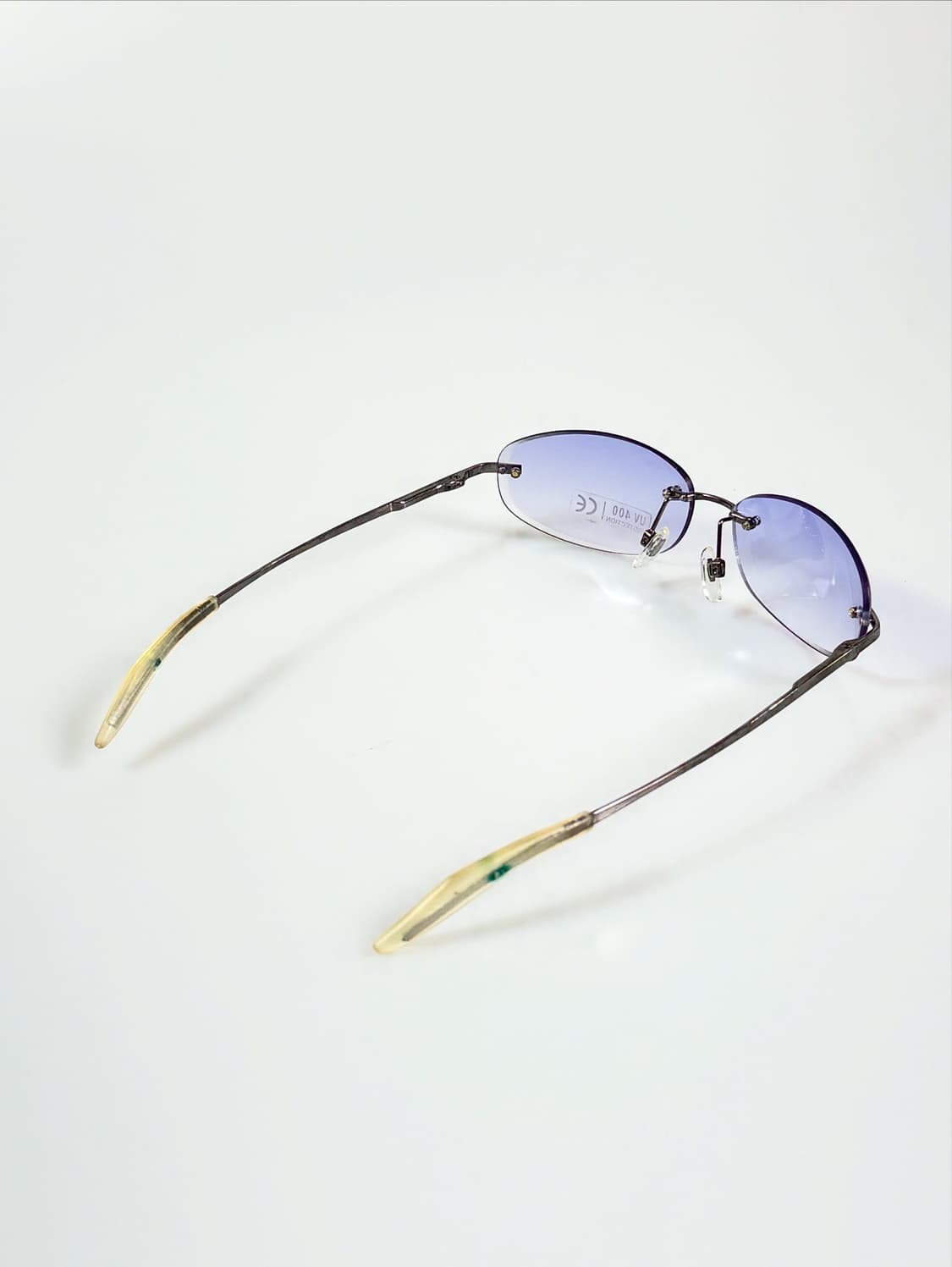 90s BRENTONI 무테 스퀘어 틴트 빈티지 선글라스 상품이미지5